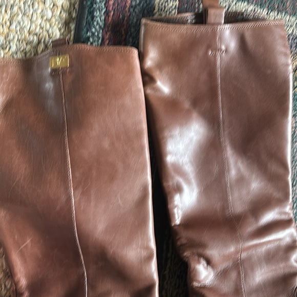 Tall brown leather boots DVF - Picture 15 of 16